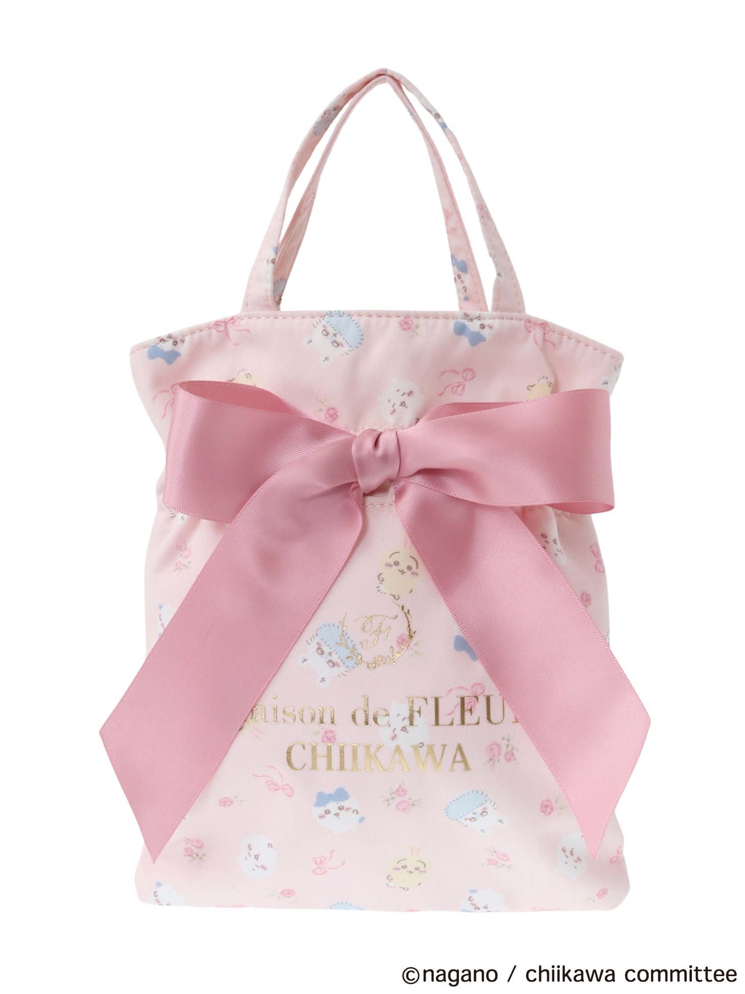 「Maison de FLEUR×ちいかわ 総柄巾着ポーチ」