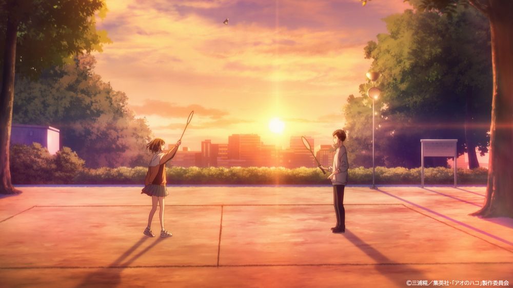 TVアニメ「アオのハコ」メインPVの場面カット。 (c)三浦糀／集英社・「アオのハコ」製作委員会