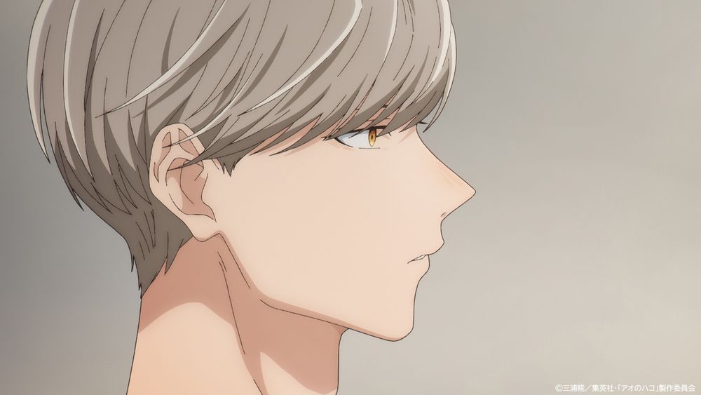TVアニメ「アオのハコ」メインPVの場面カット。 (c)三浦糀／集英社・「アオのハコ」製作委員会