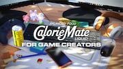 「Calorie Mate LIQUID FOR GAME CREATORS」より。