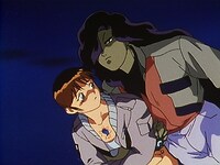 TVアニメ「BLUE SEED」場面カット。