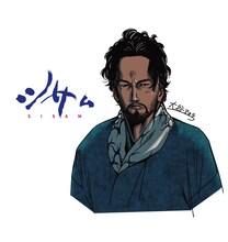 大谷アキラが描き下ろした平助（要潤）。