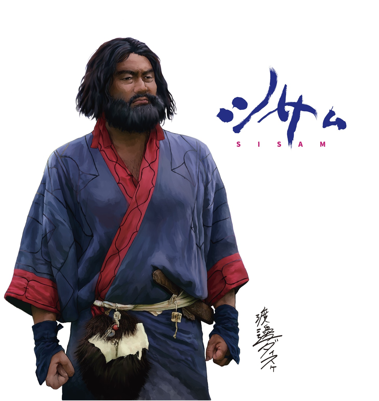 渡邊ダイスケが描き下ろしたイカシコトシ（藤本隆宏）。