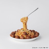 「ミートボールスパゲッティ」の食品サンプル。