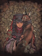 森薫の描き下ろしイラスト。(c)Kaoru Mori