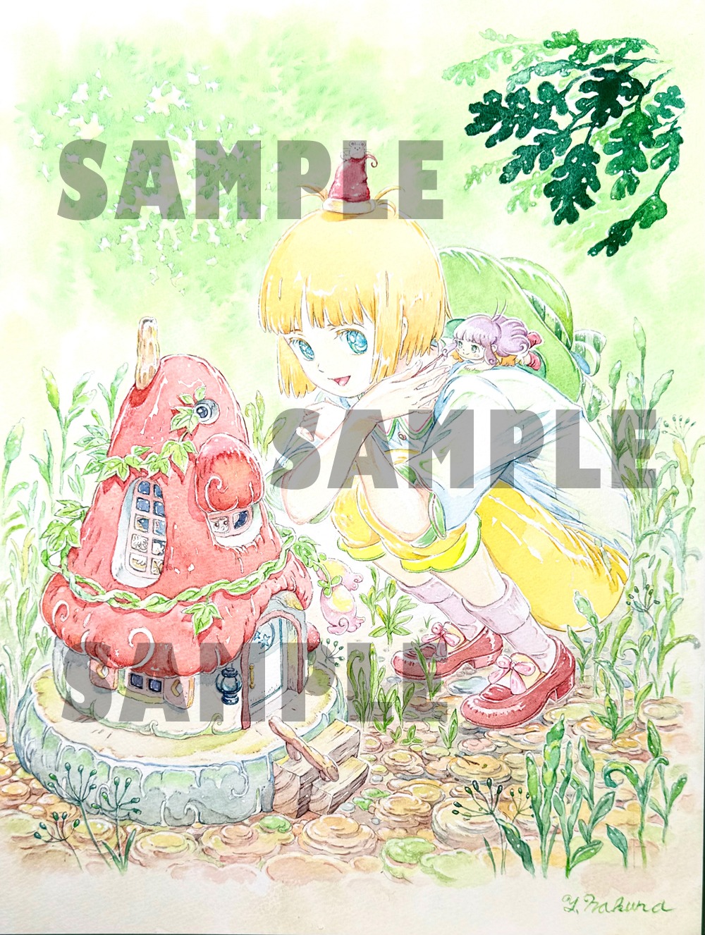 名倉靖博の描き下ろしイラスト。