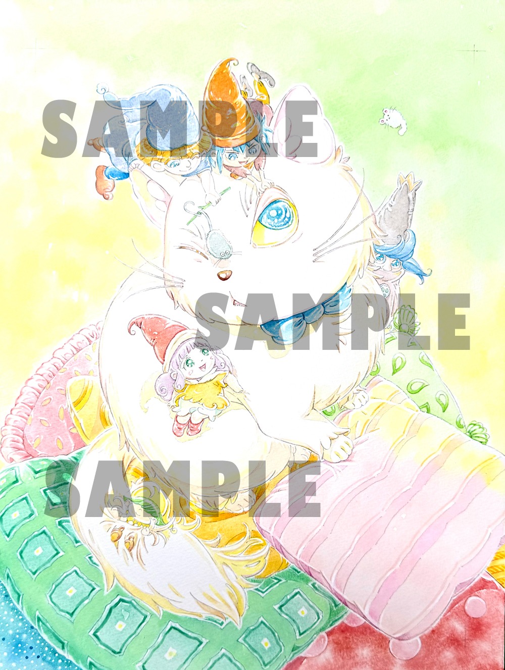 名倉靖博の描き下ろしイラスト。