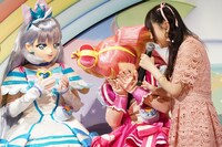 「玉入れのボールの受け止め方ががしっとしてた」と指摘され、恥ずかしがるキュアワンダフル。