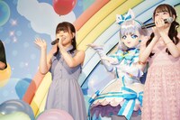 松田颯水（左）とキュアニャミー（中央）