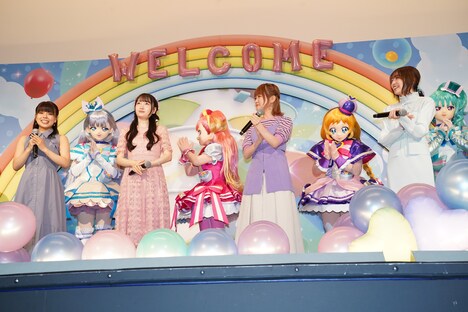 「わんだふるぷりきゅあ!ざ・むーびー! ドキドキ♡ゲームの世界で大冒険!」公開記念舞台挨拶の様子