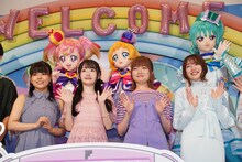 手前左から松田颯水、長縄まりあ、種崎敦美、上田麗奈。