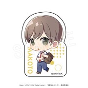 「【先輩はおとこのこ】ダイカットステッカー ミニキャラ登校中ver.（花岡まことB）」