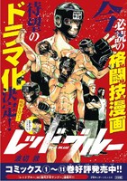 「レッドブルー」のポスター。