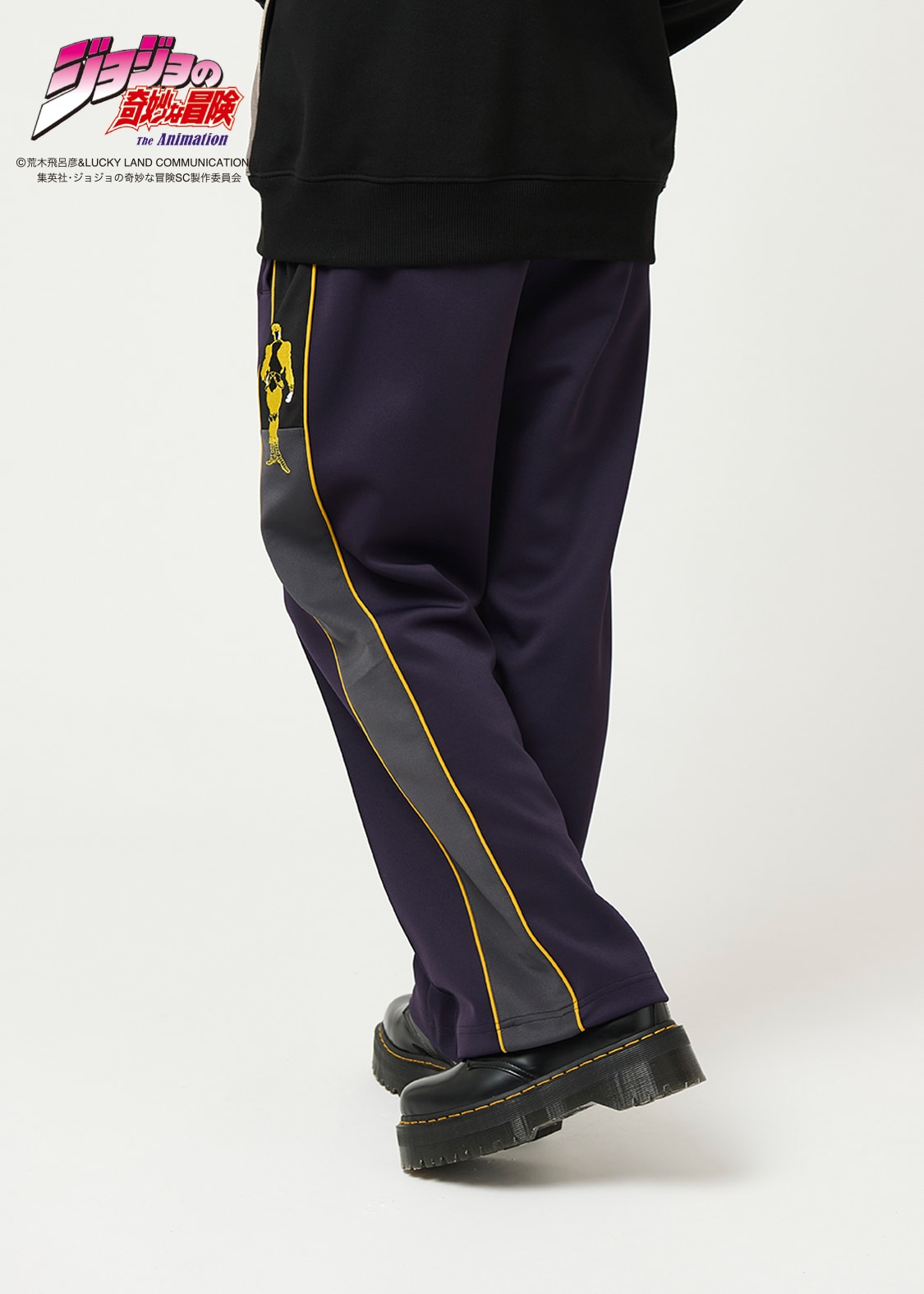 【新品タグ付き】グラニフ ジョジョの奇妙な冒険 階段を降りたな トラックパンツ 階段を降りたな｜トラックパンツ」 - ジョジョ×グラニフ、イギーVS