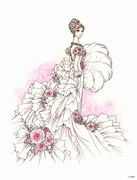 個展「薔薇の舞踏会」の展示作品。