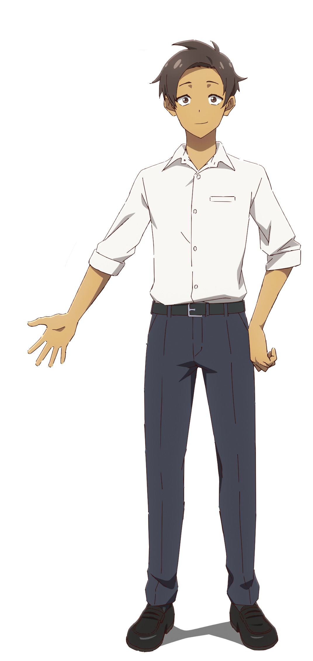 上間天介（CV：仲村宗悟）。てーるーの友達。天ぷら屋の長男で、世話焼き。 (c)空えぐみ・新潮社／「沖ツラ」製作委員会