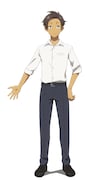 上間天介(CV:仲村宗悟)。てーるーの友達。天ぷら屋の長男で、世話焼き。 (c)空えぐみ・新潮社/「沖ツラ」製作委員会