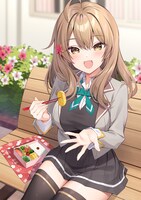 おりょうの応援イラスト。