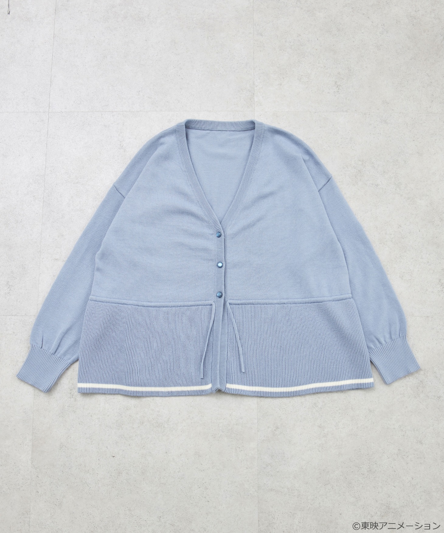 「おジャ魔女どれみ 2WAYカーディガン」ブルー
