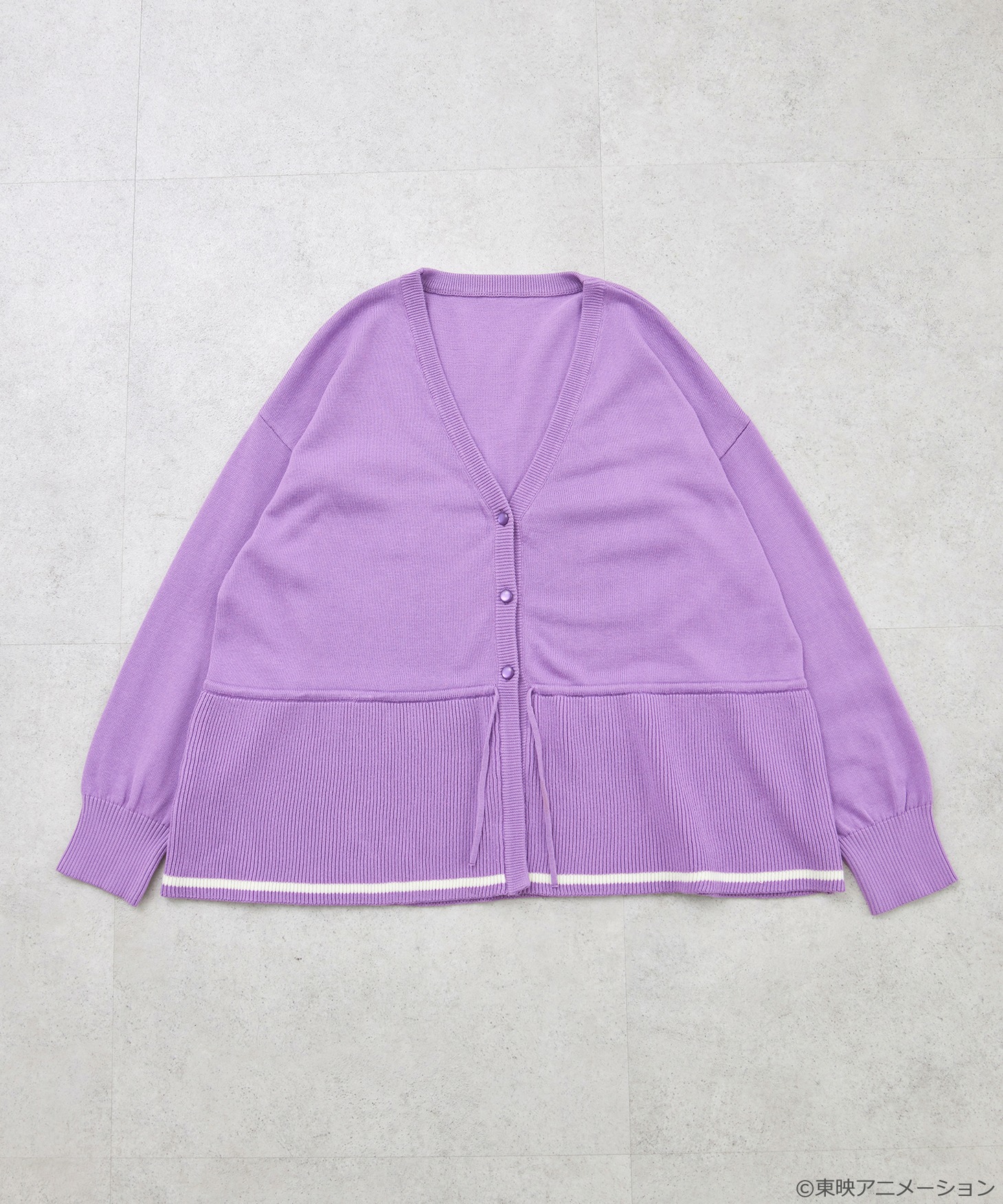 「おジャ魔女どれみ 2WAYカーディガン」パープル