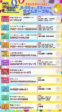 「声優と夜あそび28時間テレビ 大感謝祭 みんなの愛がてんこ盛り!!!!!!!」タイムテーブル