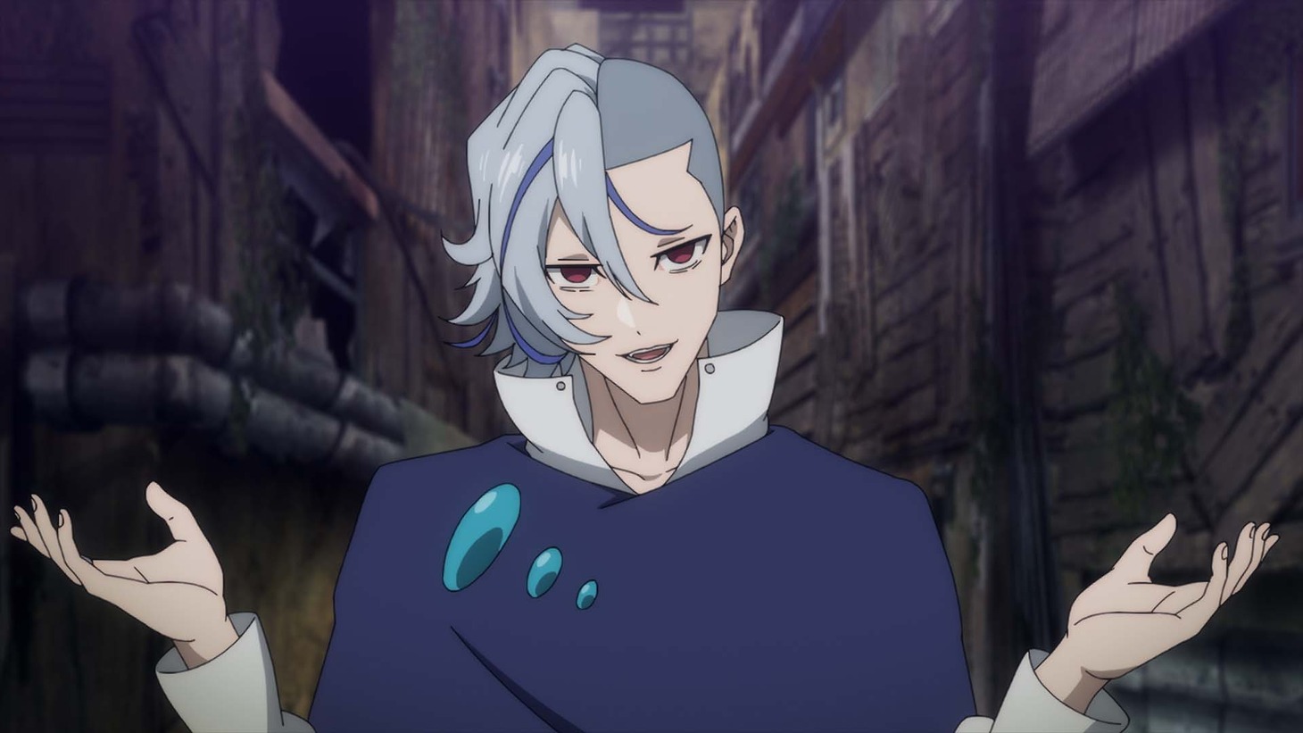 TVアニメ「最凶の支援職【話術士】である俺は世界最強クランを従える」PV第2弾より。