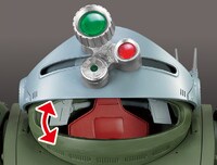 バイザーの開閉のイメージ画像。