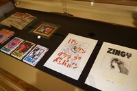 「画業40周年記念 上條淳士展 LIVE」の様子。