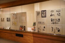 「画業40周年記念 上條淳士展 LIVE」の様子。