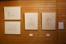 「画業40周年記念 上條淳士展 LIVE」の様子。