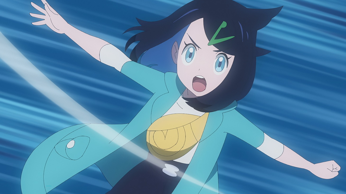 アニメ「ポケットモンスター」第4章「レックウザ ライジング」編最新PVより。 (c)Nintendo・Creatures・GAME FREAK・TV Tokyo・ShoPro・JR Kikaku (c)Pokémon