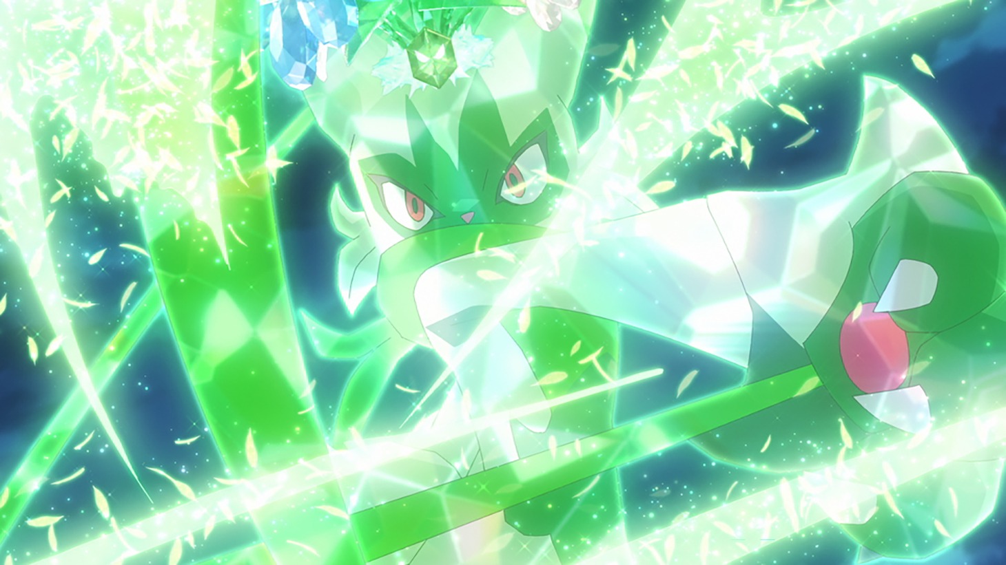 アニメ「ポケットモンスター」第4章「レックウザ ライジング」編最新PVより。 (c)Nintendo・Creatures・GAME FREAK・TV Tokyo・ShoPro・JR Kikaku (c)Pokémon