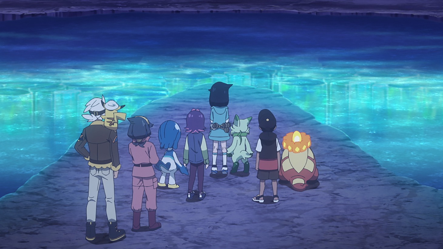 アニメ「ポケットモンスター」第4章「レックウザ ライジング」編最新PVより。 (c)Nintendo・Creatures・GAME FREAK・TV Tokyo・ShoPro・JR Kikaku (c)Pokémon