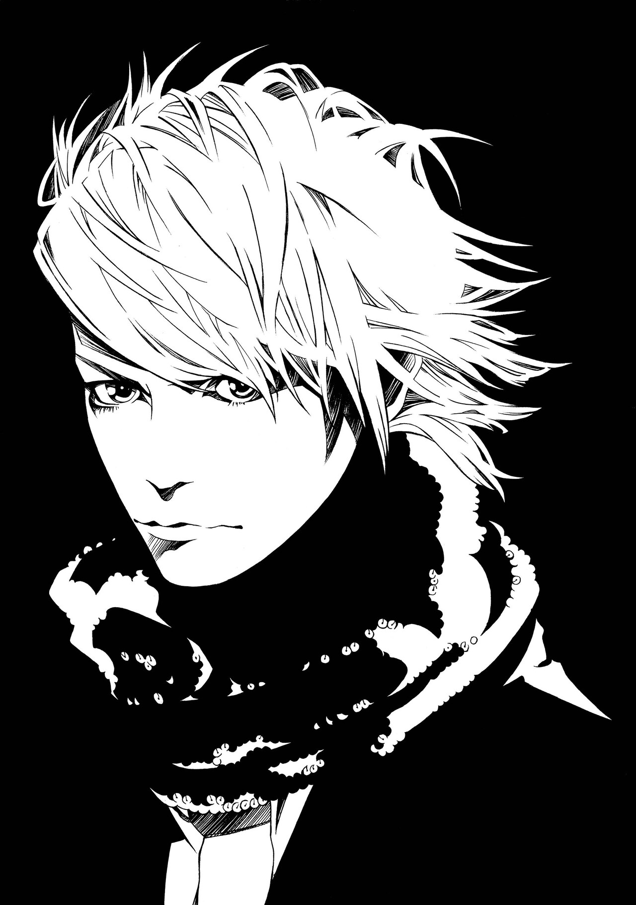 上條淳士画集 LIVE」に収録されたイラスト。 - 上條淳士の4カ月