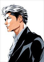 「上條淳士画集 LIVE」に収録されたイラスト。