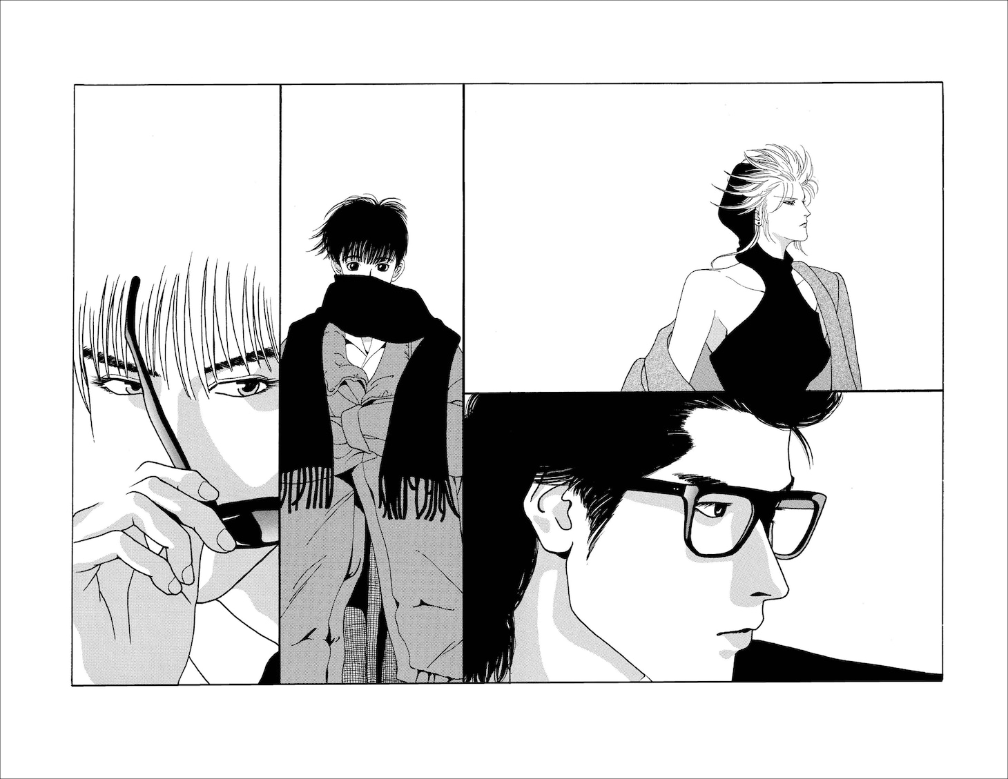 「上條淳士画集 LIVE」に収録されたイラスト。