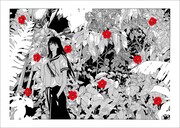 「上條淳士画集 LIVE」に収録されたイラスト。