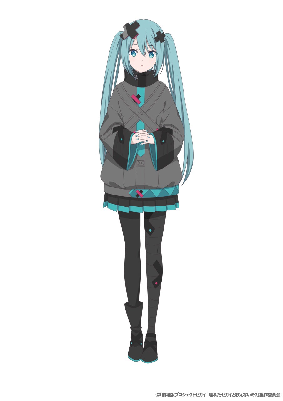 閉ざされた窓のセカイの初音ミク。