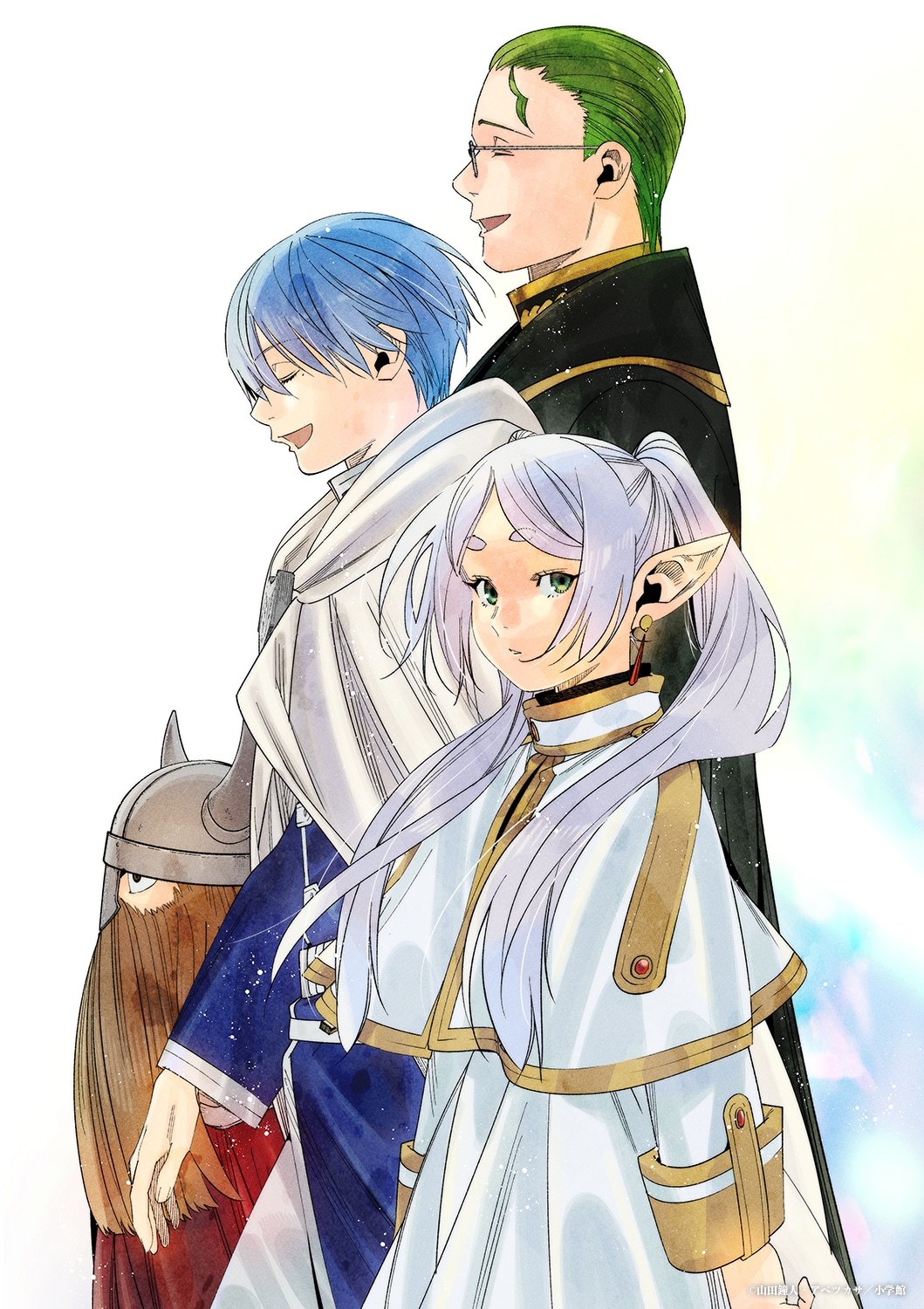 アベツカサによるお祝いイラスト。