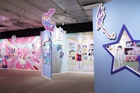 「TVアニメ『うる星やつら』展」の様子。