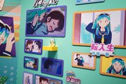 「TVアニメ『うる星やつら』展」の様子。