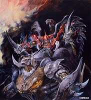 OVA「大魔獣激闘 鋼の鬼」イラスト (c)徳間書店