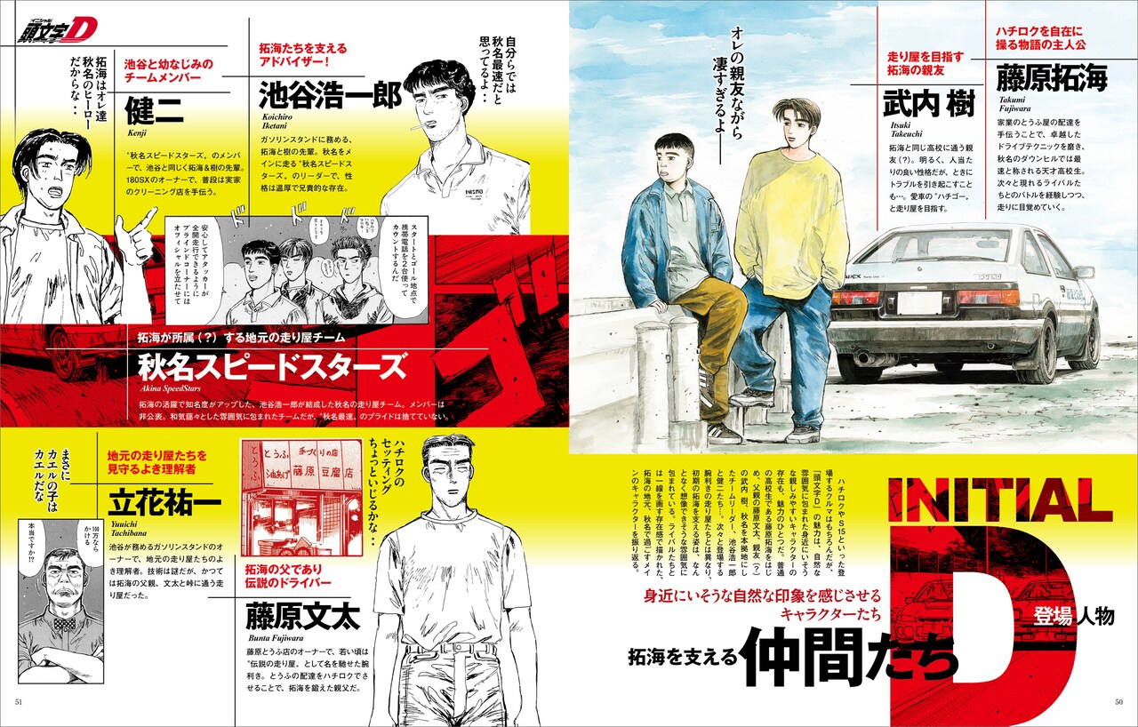 特集「頭文字D 登場人物」 - しげの秀一が86を語る、完全保存版「MF