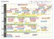 「第11回 新千歳空港国際アニメーション映画祭」全プログラムのタイムスケジュール。