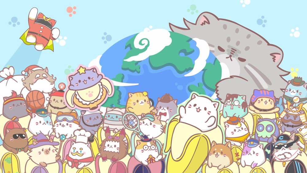アニメ「ばなにゃ あらうんど ざ わーるど」メインPVより。