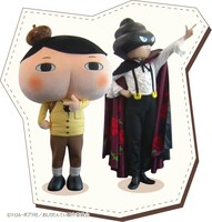 左からおしりたんてい、かいとうＵ。