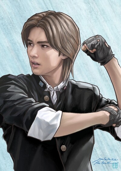 桂正和による広野健太のイラスト。