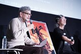 左から庵野秀明、出渕裕。