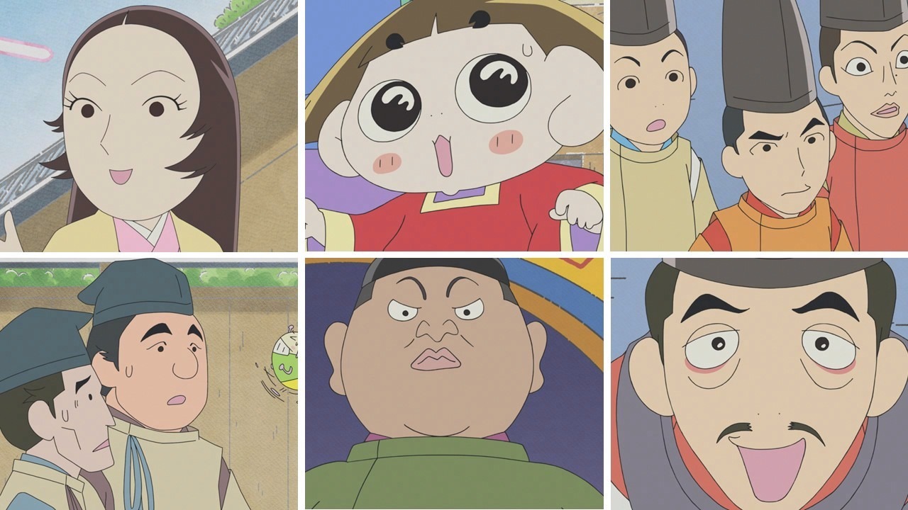 TVアニメ「おじゃる丸」と大河ドラマ「光る君へ」のコラボ回「ヘイアンチョウまったりホリデイ」より。