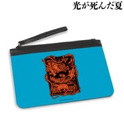 「PUレザーフラットポーチ」